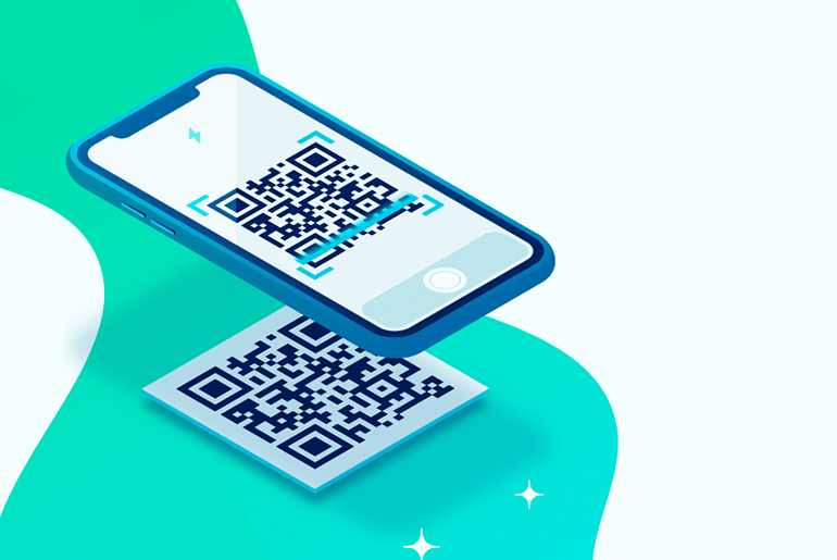 escaneando qrcode para pagar através do pix cobrança