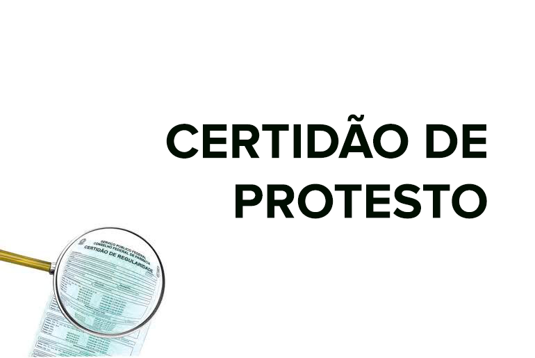 imagem de uma certidão de protesto