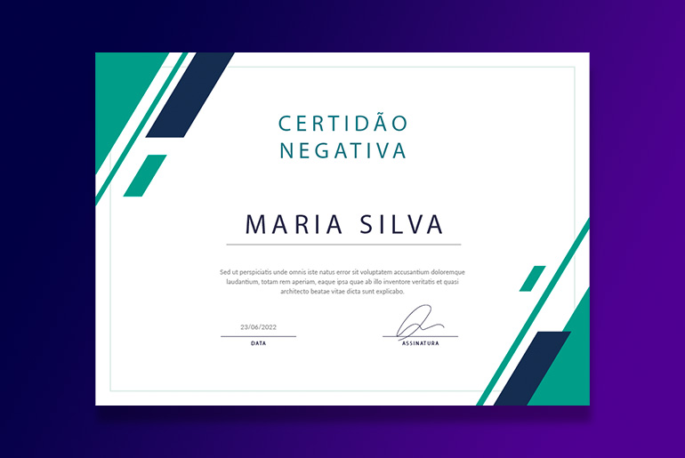 modelo de certidão negativa de protesto